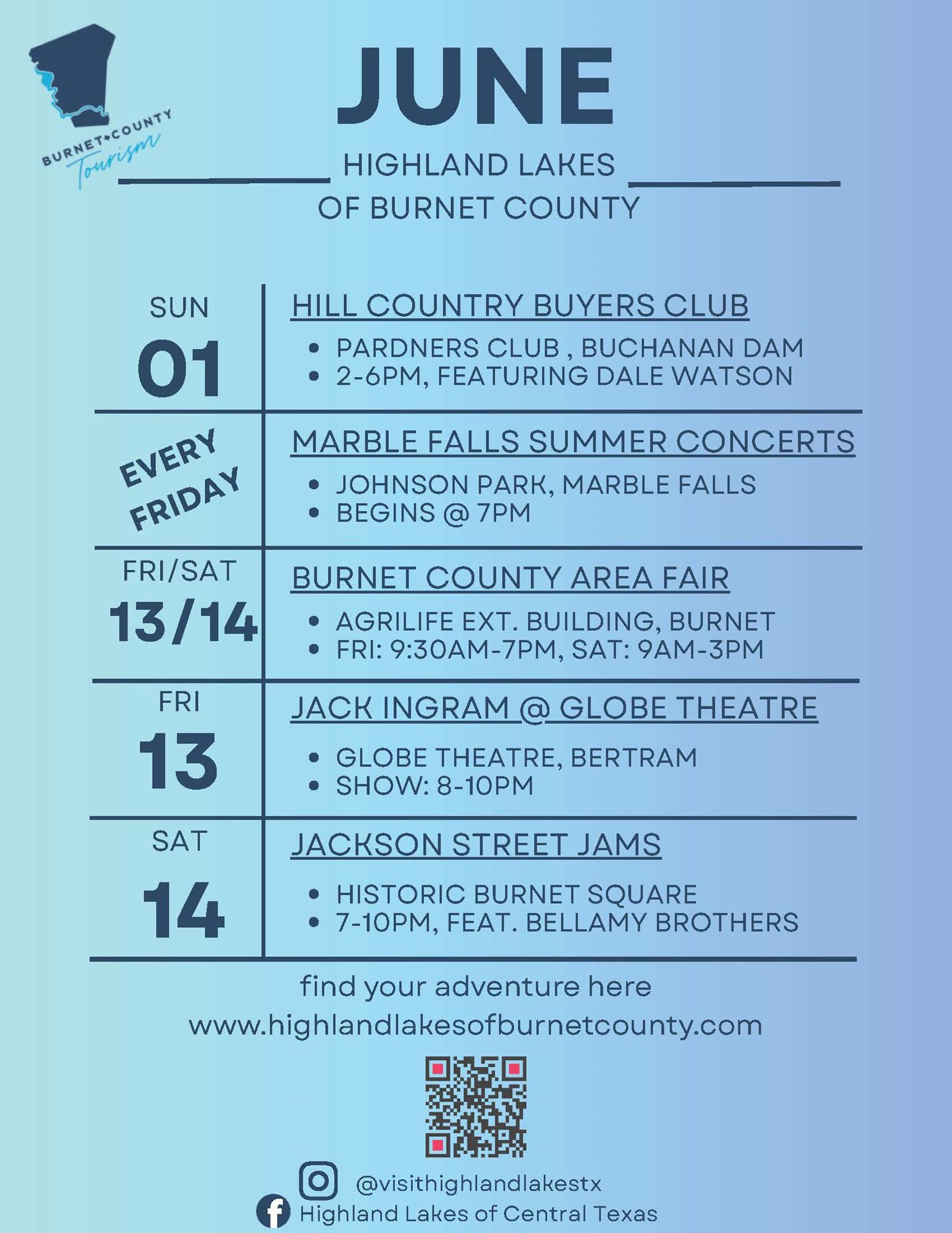 Clickable link to June events pdf flyer